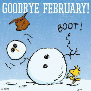 Goodbye February