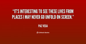 paz vega quotes i think it is important to maintain your personality ...