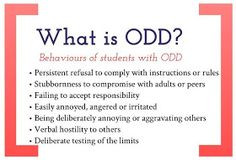 Creative / Chaos: Oppositional Defiant Disorder: Strategies to support ...