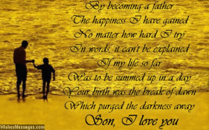 Love You Poems for Son | WishesMessages.com