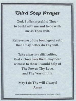 3rd Step Prayer