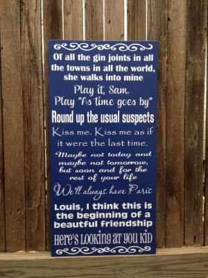 ... Sign 12x20 Custom Personalize Anniversary Quotes Old Classic Hollywood