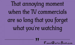 Funny Quotes about TV commercials