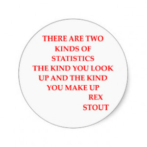 rex stout quote round stickers