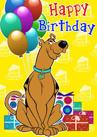 Scooby Birthday Card