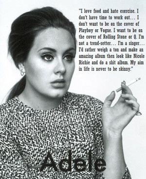You better SAT up there and don't give a damb, Adele! YES!