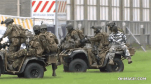 Epic Dutch military exercise fail animated gif