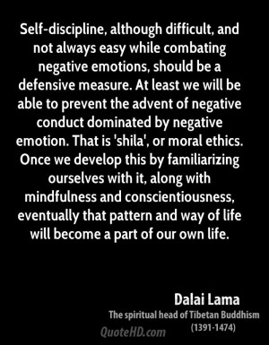 Self-discipline, although difficult, and not always easy while ...