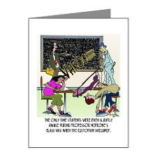 Staying Awake in Class Note Cards (Pk of 10) for