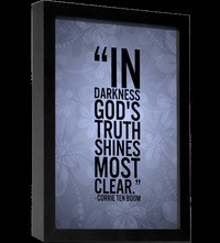 In darkness, God's truth shines most clear.