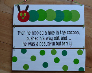 Very Hungry Caterpillar - Bedroom Decoration - Birthday Decoration ...