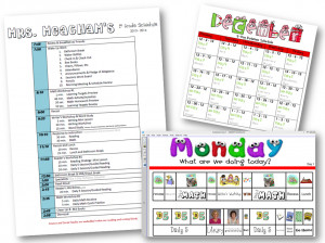 classroom daily schedule cards more daily schedule