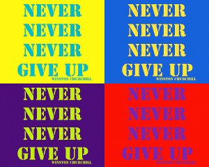... Iphone 6plus Cases > Never Never Never Give Up Pop Art Quotes