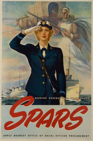 Posters encouraged women to join the Womens Reserve of the Coast Guard ...