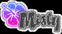 Misty Glitter Flowers M Names Name Graphics.