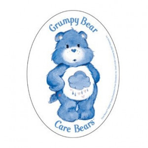 Reviewing: Care Bears Grumpy Bear car bumper sticker