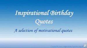 Inspirational Birthday Quotes For Desktop