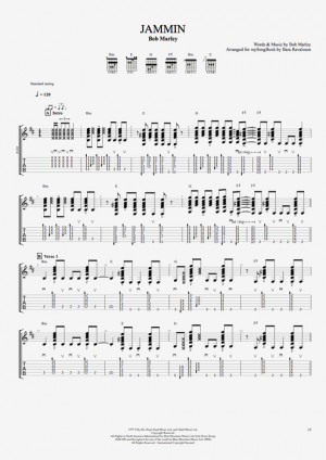 bob marley guitar pro tabs
