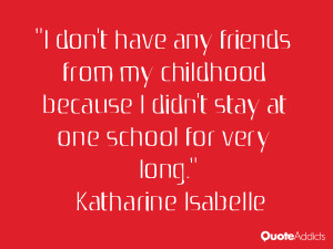 KATHARINE ISABELLE QUOTES