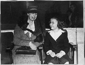 Eleanor Roosevelt and Shirley Temple