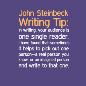 , from John Steinbeck. Single Reader, John Steinbeck, Book Writing ...