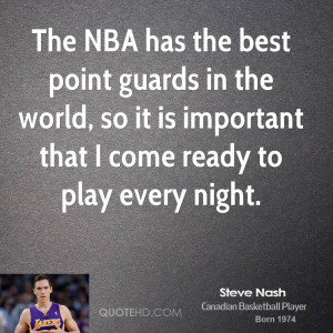 The NBA has the best point guards in the world, so it is important ...