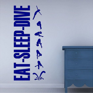 ... Wall, Wall Decals, Diving Quotes, Quotes Swimming, Swimming Quotes