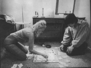 ... pics of George Harrison and Jackie de Shannon playing Monopoly in 64