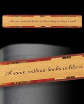 ... reading is an excellent way to go. This wood bookmark encourages