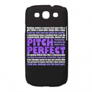 Pitch Perfect Quotes Galaxy S3 Case on