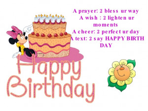 prayer: 2 bless ur way A wish : 2 lighten ur moments A cheer: 2 ...