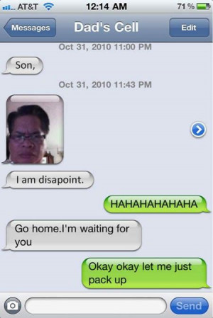 Funny Text Messages - I am disapoint