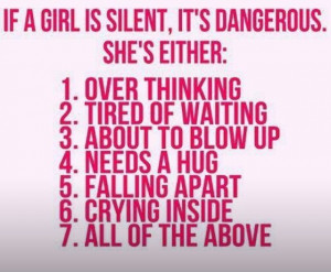 Silent girl spells DANGER