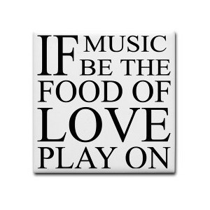 Music-Food-Love Quote Tile Coaster > Music-Food-Love Quote > Home ...