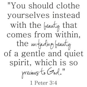 Real beauty comes from within #quotesQuotes, Peter O'Tool, Peter 34, 1 ...