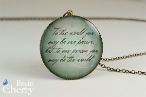 Vintage Quotes Pendant Jewelry Famous Love Charm Quote