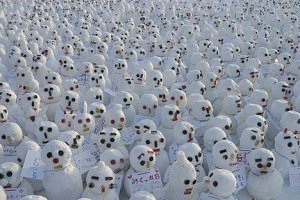 next time you take a shower think of how many snowmen gave their lives ...