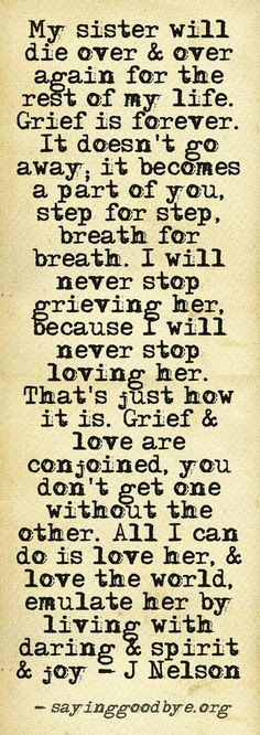 The tears come in waves. I love the signs I've gotten from her. I know ...