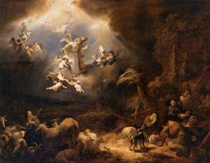 Angels Announcing the Birth of Christ to the Shepherds by FLINCK ...