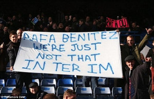 Play on words: Chelsea fans react to Rafa Benitez's 'interim manager ...