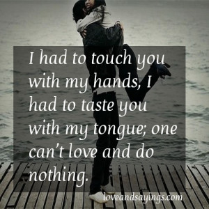 Touch You With My Hands