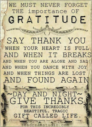 Give thanks