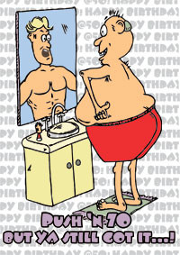 Funny 70th Birthday Card