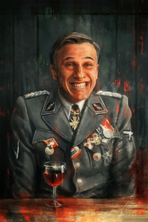 Painting Of Hans Landa From Inglourious Basterds By Alice X. Zhang
