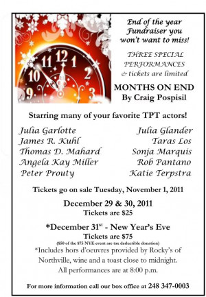 Here is the Tipping Point Theatre's poster for their December 2011 ...