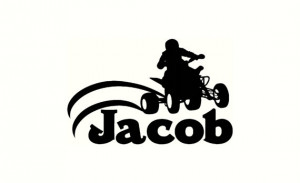 Four Wheeler Personalized Wall Quote Your Name ~ Vinyl Wall Decal ...