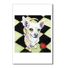 Chihuahua & Red Ball Postcards (Package of 8) for