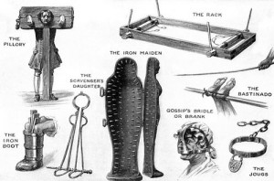 Some instruments of torture back in the days
