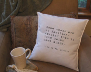 book lover throw pillow cover, book quote pillow ...