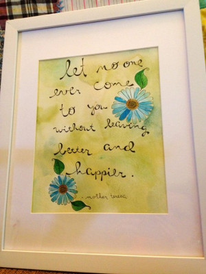 ... 8x10 watercolor painting of mother teresa quote on Etsy, $22.00
